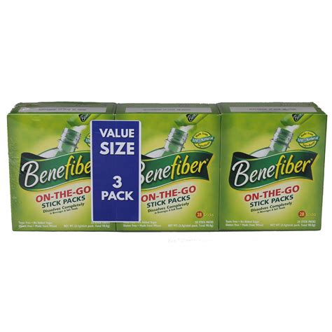 Buy Benefiber On The Go Stick Packs Value Pack (3 Packs x 28 Sachets) 3 ...