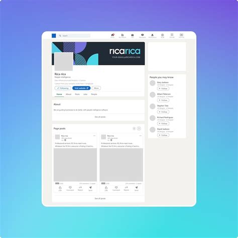 Blank facebook profile template Images - Free Download on Freepik