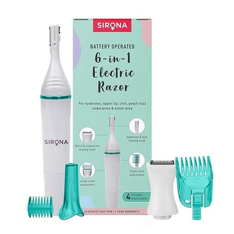 Sirona Battery Powered Multi-Purpose Trimmer for Women, Eyebrow, Facial ...
