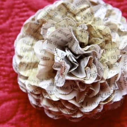 Image result for Book Paper Flower Tutorial