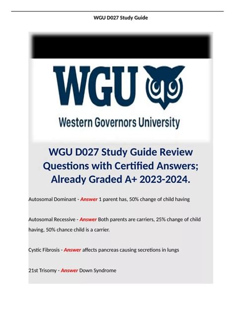 Image result for WGU Biology Module 23 Study Guide