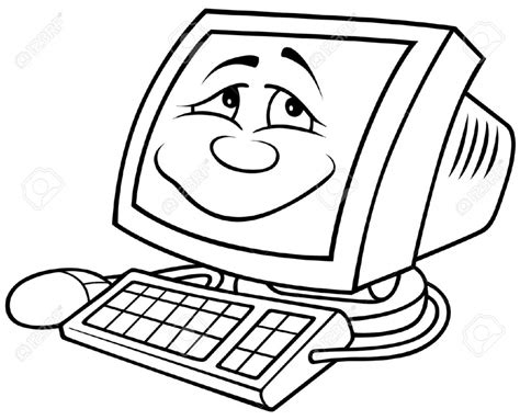 Image result for Computer Cartoon Drawing