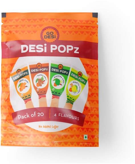 GO DESi Popz 4 Flavour - Tangy Imli , Kaccha Aam , Real Aam , Khatta ...