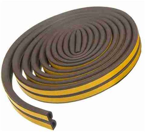 BLACK TRADITION Self-Adhesive EPDM Doors and Windows Foam Seal Strip 12 ...