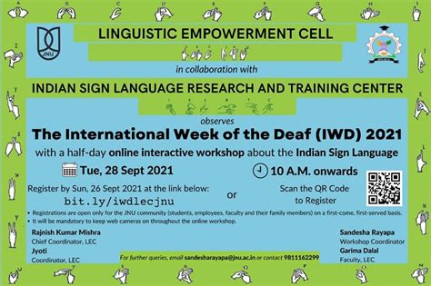 LEC in collaboration with ISLRTC observes the International Week of the ...