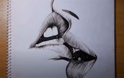 How To Draw A Kissing Lips | Lipstutorial.org