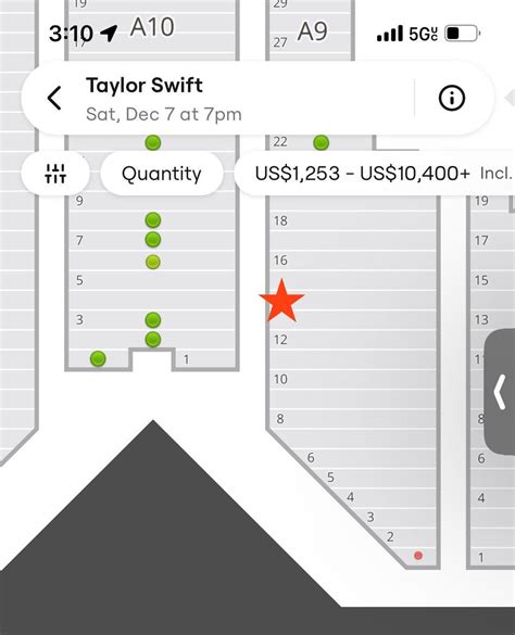 Floor Seats Taylor Swift