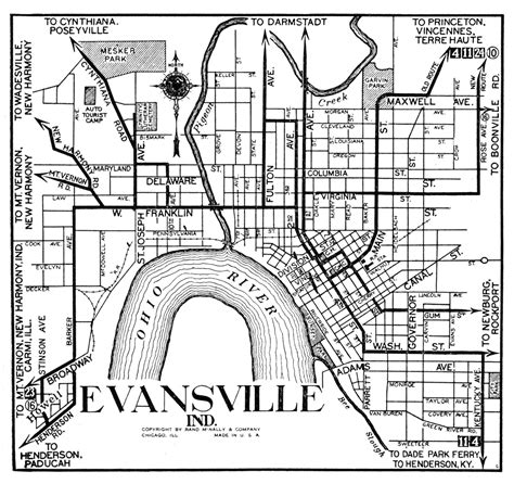Evansville City Map