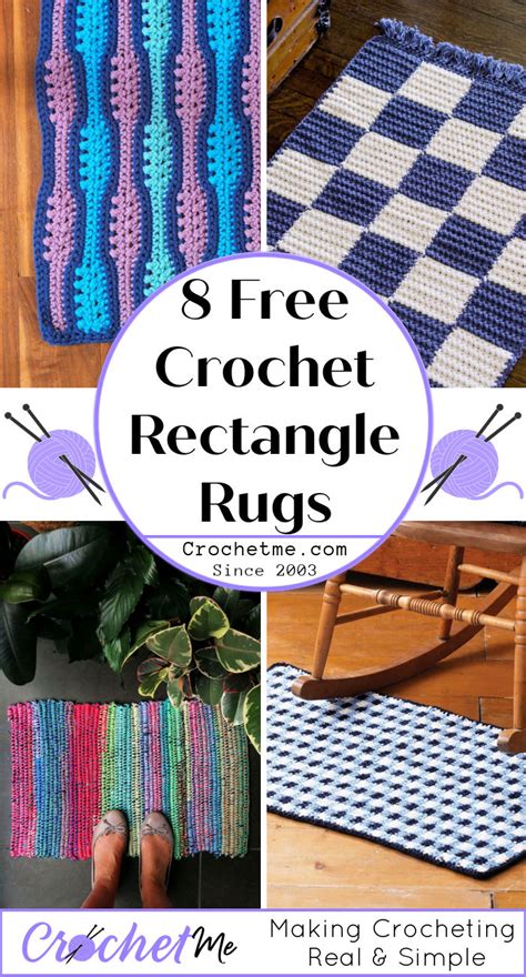 Image result for Crochet Rectangle Rug Tutorial