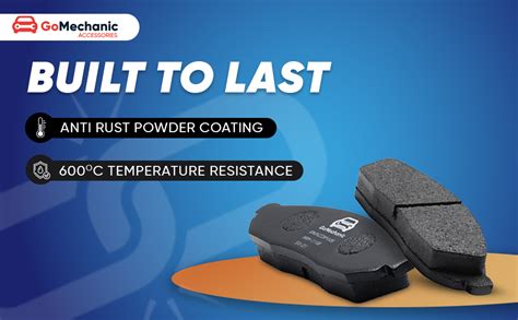 GoMechanic Disc Brake Pads Compatible with RENAULT KWID, REDIGO (Set of ...