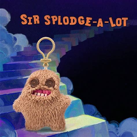ZURU Fuggler Key Rings 5 Inch (Sir Splodge-A-Lot) Ugly Monster Plush ...