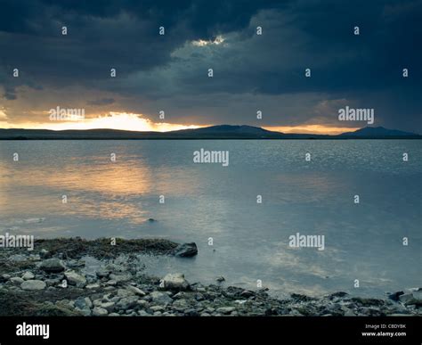 Sunset on the Eleven Mile Reservoir, Colorado Stock Photo - Alamy