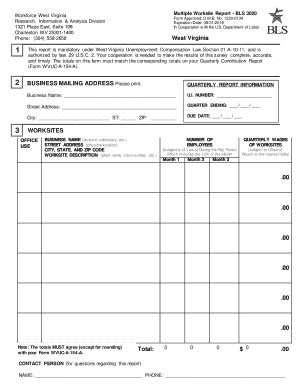 West Virginia Multiple Worksite Report - Fill and Sign Printable ...