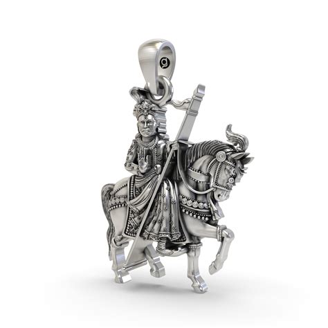 925 Silver Guga Jahar Veer Ji Pendant – Gogaji | Goga Veer | Zaher Vee ...