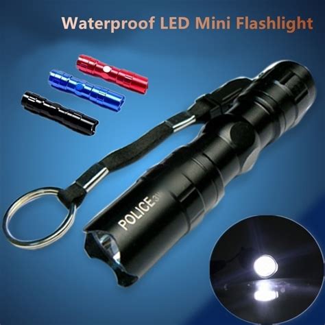 Waterproof LED Mini Flashlight Portable Super Bright Flashlight Lantern Torch Light for Night ...