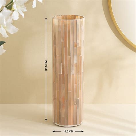 Buy Tamaira Cade Glass Long Strip Vase from Home Centre at just INR 1599.0