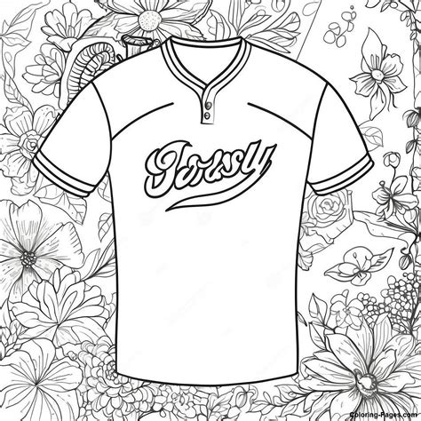 Vintage Jersey Coloring Page | Coloring-Pages.com