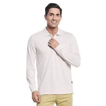 Buy METTLE Men White Polo Collar T-Shirt at Amazon.in