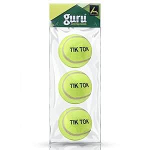 Buy guru Rubber Tennis Cricket Ball, TIK Tok Light Weight 75G Cricket ...