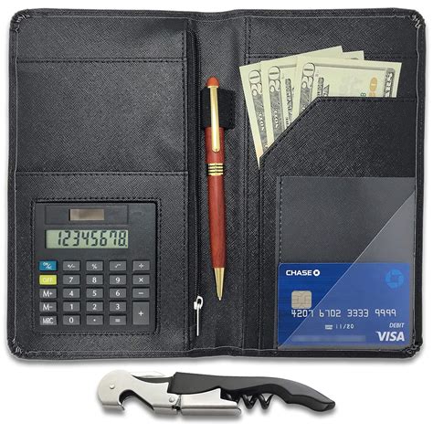 Server Book for Waiters Organizer – Calculator Included – 5" x 9 ...