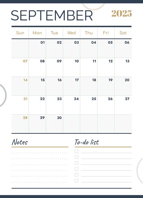Free Printable September 2019 Calendar