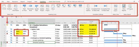 Image result for Microsoft Project Schedule Update Progress