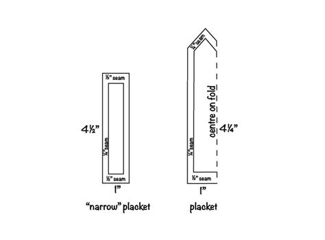 Image result for Straght Placket Pattern