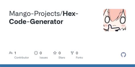 GitHub - Mango-Projects/Hex-Code-Generator