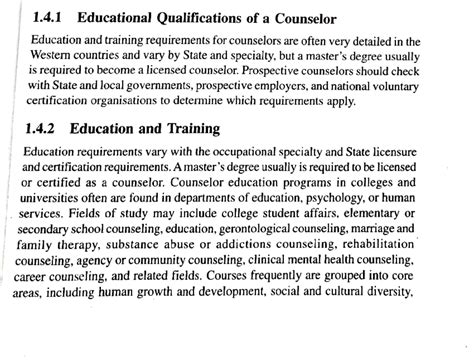 Councelling psychology - 1.4 Educational Qualificationsof a Counselor ...