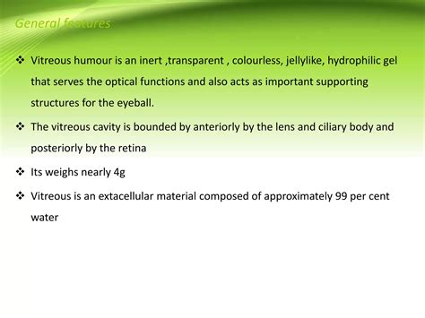 Vitreous humour in our eyeballs | PPTX