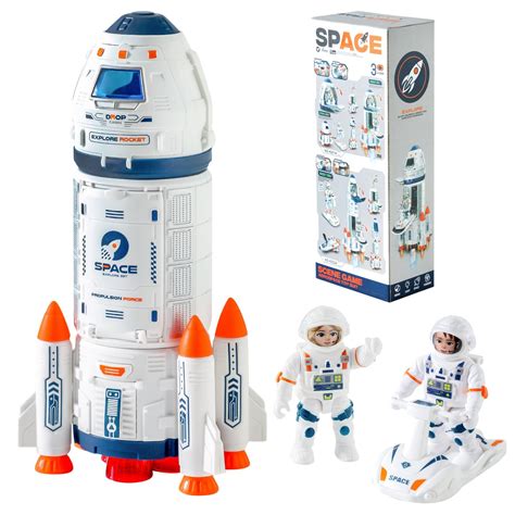 Amazon.com: Wbzle Space Shuttle Rocket Toys - Rocket Ship Toy with ...