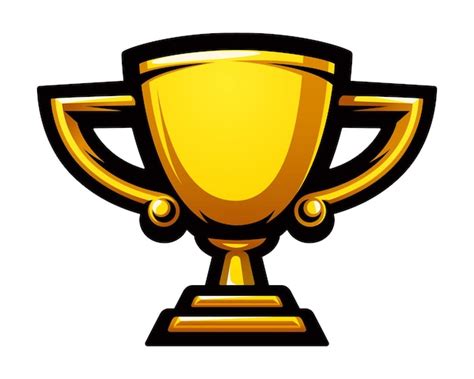 Ikona złoty puchar mistrzów. Symbol zwycięstwa. Nagroda, nagroda. Logo ...