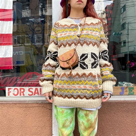 Ecuador hand knit wool sweater | JERRYZ