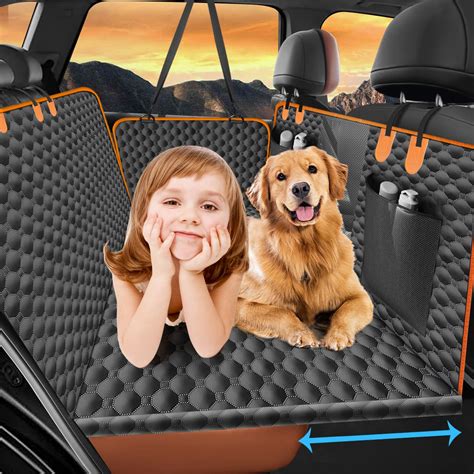 Back Seat Extender for Dogs, Hard Bottom Supports 330LBS Dog Car Seat ...