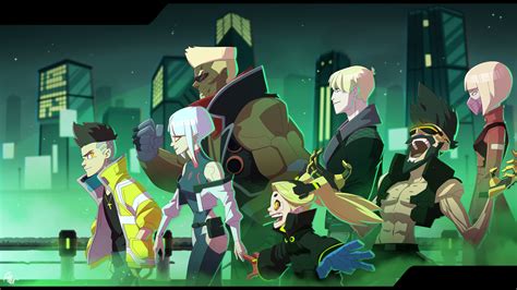 Cyberpunk: Edgerunners HD Anime Wallpaper – Futuristic Night Crew by ...
