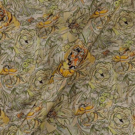 Buy Floral Print Modal Satin Fabric Online in India @ Best Price ...