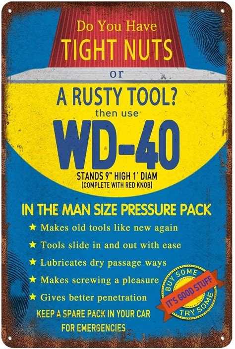 TREEPERI Vintage Garage Tin Sign Man Cave Metal Sign India | Ubuy