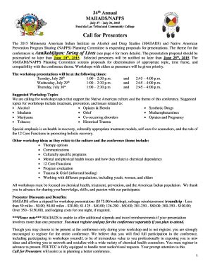 Fillable Online fdltcc July 27 July 31 2015 Fond du Lac Tribal and ...