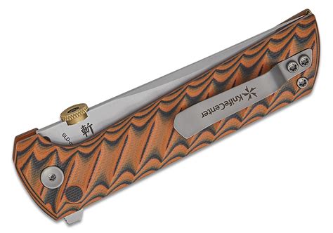 North Mountain Blade Chop 2 Button Lock Flipper Knife 3.5" SLD Hamon ...
