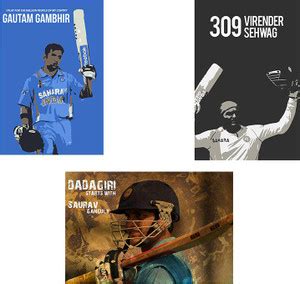 Vprint Combo pack of 3 cricket players Wall Poster Sports ,(12X18 ...