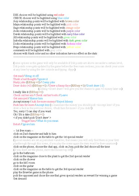 Being a DIK Walkthrough till Episode 8 - DIK choices will be highlited ...