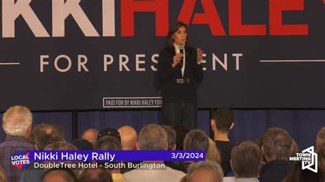 Nikki Haley speaks at a rally in�Aiken, South Carolina, on February 5, 2024.