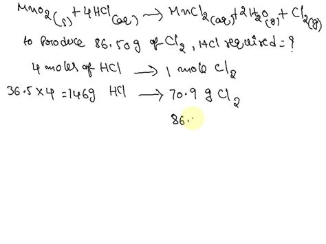 Image result for MnO2 HCL MnCl2 Cl2 H2O