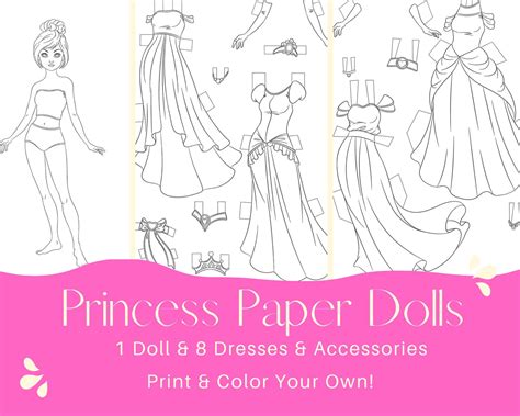 Princess Paper Dolls Printable
