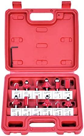 Bosch Professional 15 Pcs Router Bit Set With Mixed Bits, 1/4" Shank ...