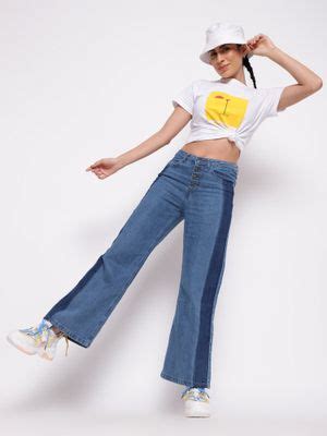 Buy Belliskey Womens Mid Blue Denim Boyfriend Fit Jeans Online