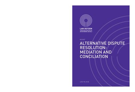 R98adr - Adr - REPORT (LRC 98-2010) ALTERNATIVE DISPUTE RESOLUTION ...