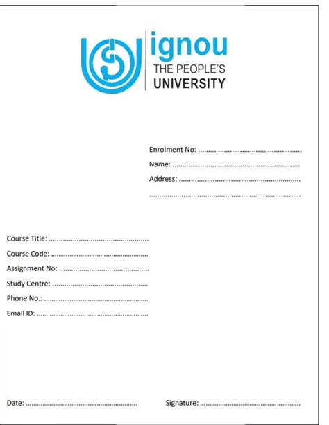 Image result for IGNOU Assignment Instructions