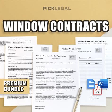 Image result for Window Installation Contract Sample