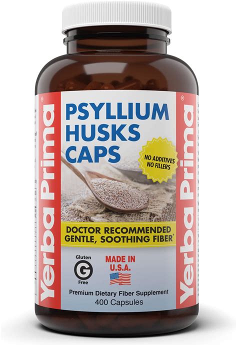 Amazon.com: Yerba Prima Psyllium Whole Husks, Colon Cleanser 12 oz ...